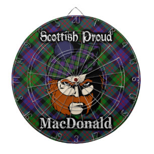 Diana Clan escocés MacDonald Tartan Dartboard