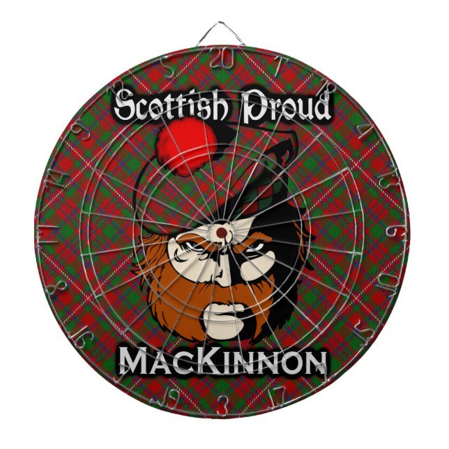 Diana Clan escocés MacKinnon Tartan Dartboard (Frente)