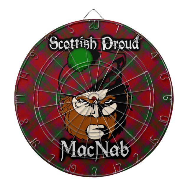 Diana Clan escocés MacNab Tartan Dartboard (Frente)