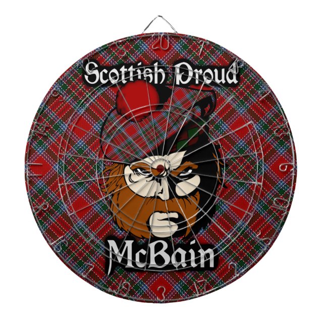 Diana Clan escocés McBain MacBain Tartboard (Frente)