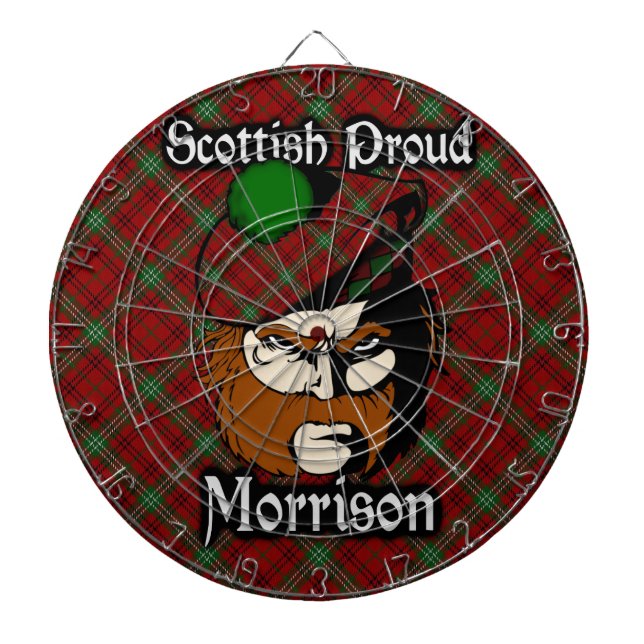 Diana Clan escocés Morrison Tartan Dartboard (Frente)