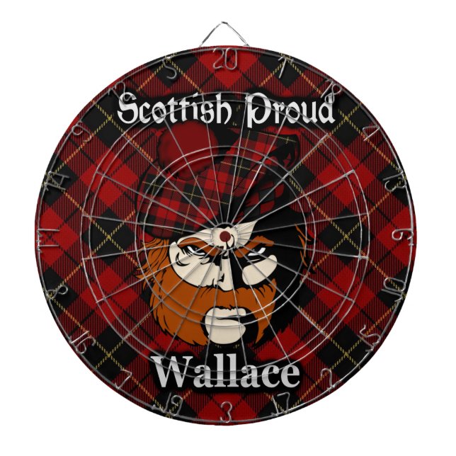 Diana Clan escocés Wallace Tartan Dartboard (Frente)