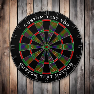 Diana Clan Fraser Hunting Tartan Dart Board