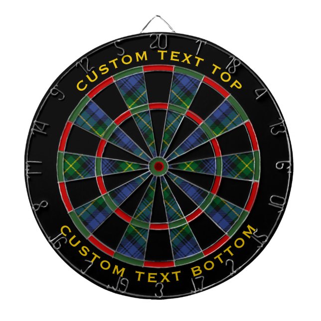 Diana Clan Gordon Tartan Dart Board (Frente)