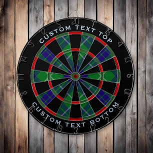 Diana Clan Hamilton Hunting Tartan Dart Board