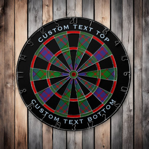 Diana Clan MacDonald Tartan Dart Board