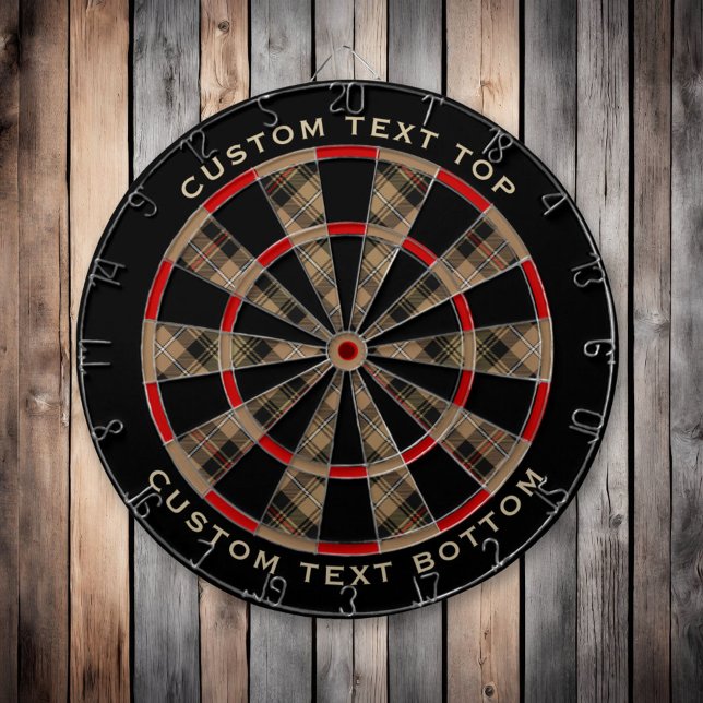 Diana Clan MacKenzie Hunting Brown Tartan Dart Board (Subido por el creador)