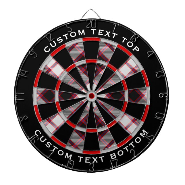 Diana Clan MacPherson Hunting Tartan Dart Board (Frente)