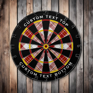 Diana Clan MacPherson Red Vress Tartan Dart Board
