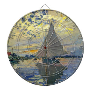 Diana Claude Monet - Barco de vela en Le Petit-Gennevill