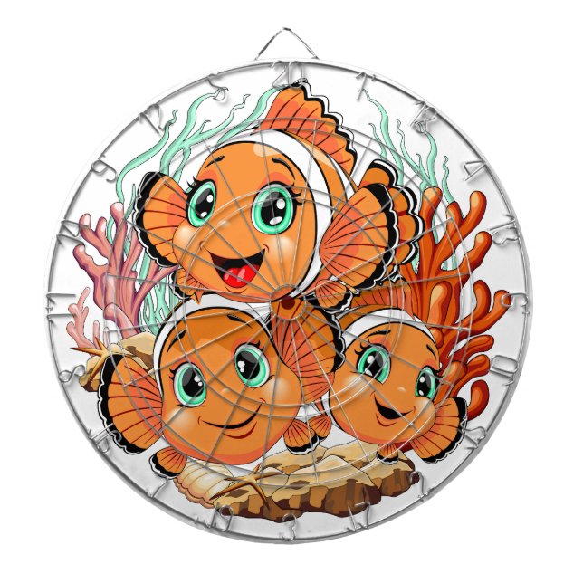 Diana Clown fish Cartoon cute Family Underwater (Frente)