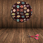 Diana Collage de etiqueta de cerveza de cosecha<br><div class="desc">Fondo de color de la etiqueta de cerveza de época con (opcional) marrón oscuro. ¡Puedes personalizar el color de fondo!</div>