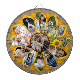 Diana Collage de fotos familiar Sunflower Burlap 13 foto