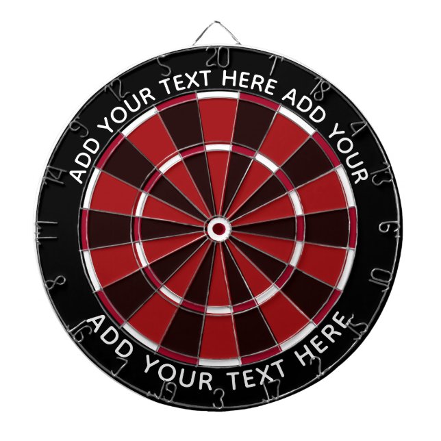 Diana Colorful Dart Board Black and Red / Customizable (Frente)