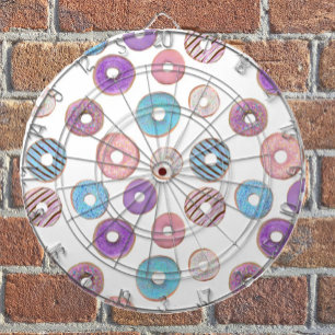 Diana Colorido donut rosa y ilustracion azul pastel