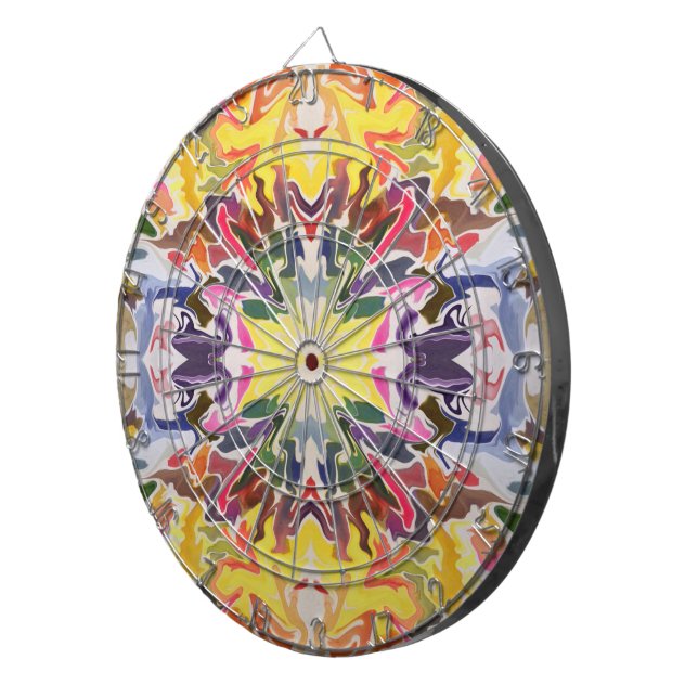 Diana Colorido retro psicodélico Kaleidoscope Resumen (Frente Derecha)