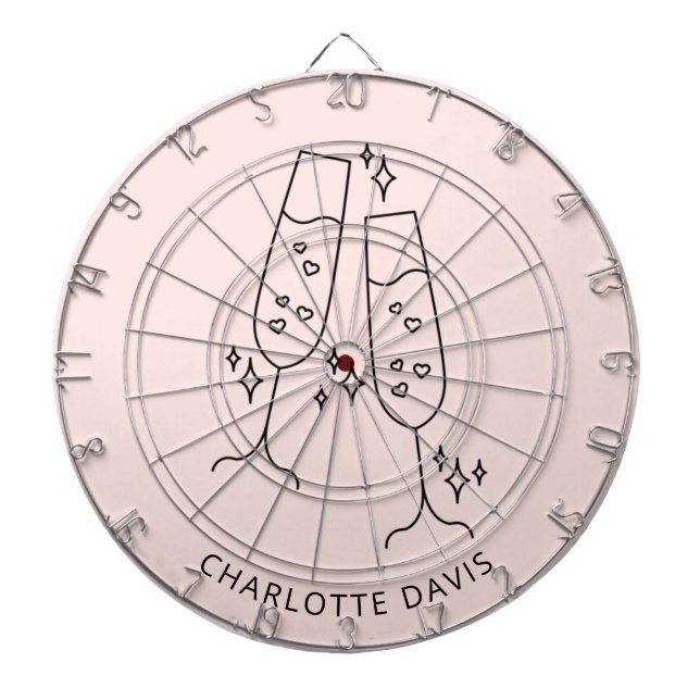 Diana Copa de flauta de oro rosa para nombre de fiesta (Frente)