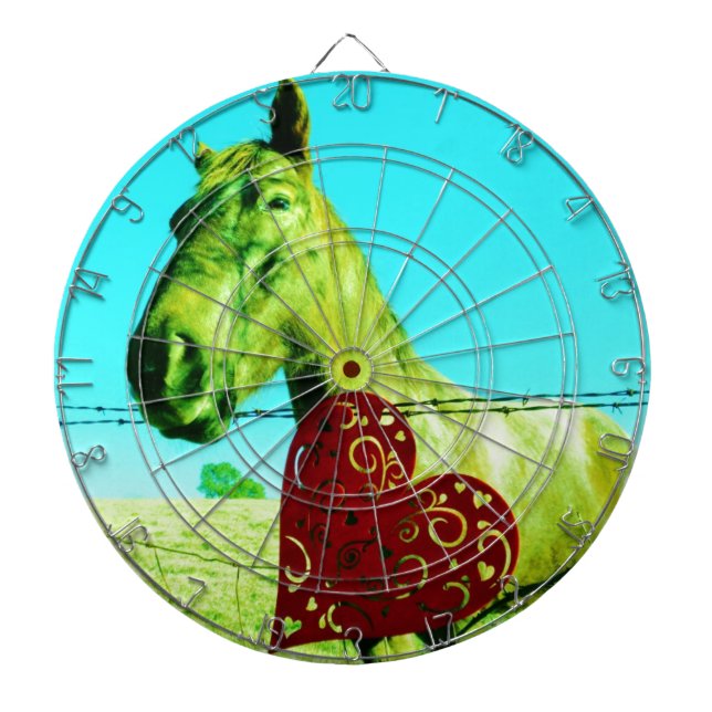 Diana Corazón Rojo y Caballo (Frente)