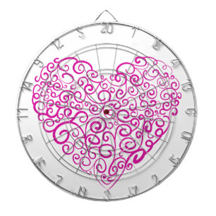 Diana Corazón rosa de escritura a mano espiral para Día