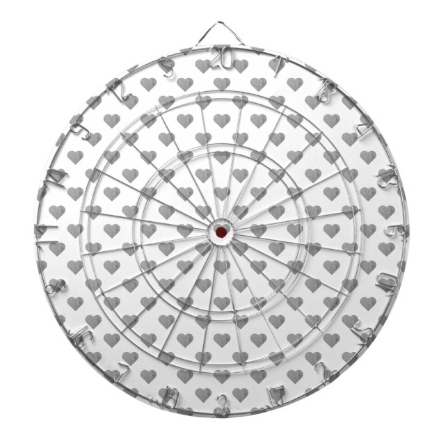 Diana Corazones gris de hormigón simétricos pequeños en  (Frente)