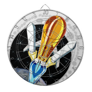 Diana Crescent Moon Rocket Launch "Heavy Lift" Dartboard