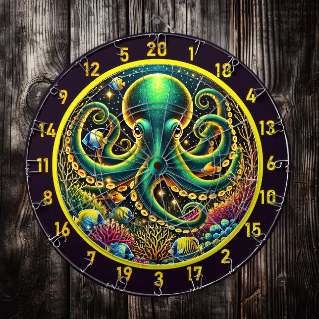 Diana Crimson Depths Octopus Dartboard (Subido por el creador)