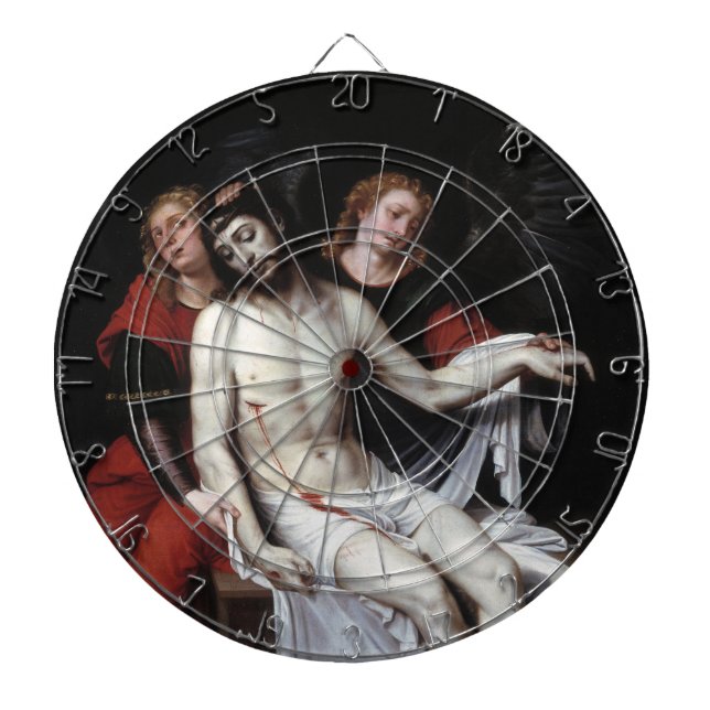 Diana Cristo muerto apoyado por dos ángeles (Ribalta) (Frente)
