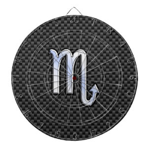 Diana Cromado como Rótulo Escorpio Zodiaco Carbono Impri