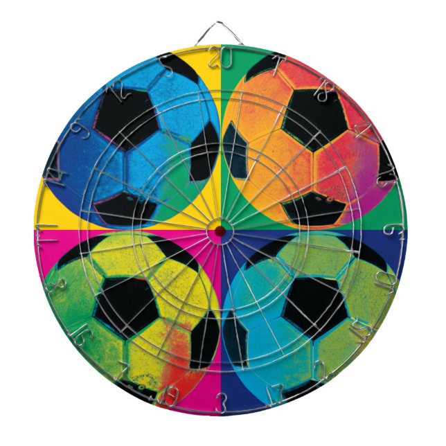Diana Cuatro balones de fútbol en diversos colores (Frente)