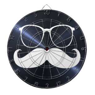 Diana Curioso bigote blanco sobre fondo gris Metalizado