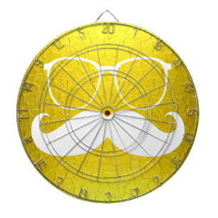 Diana Curioso bigote blanco sobre fondo Metalizado de or