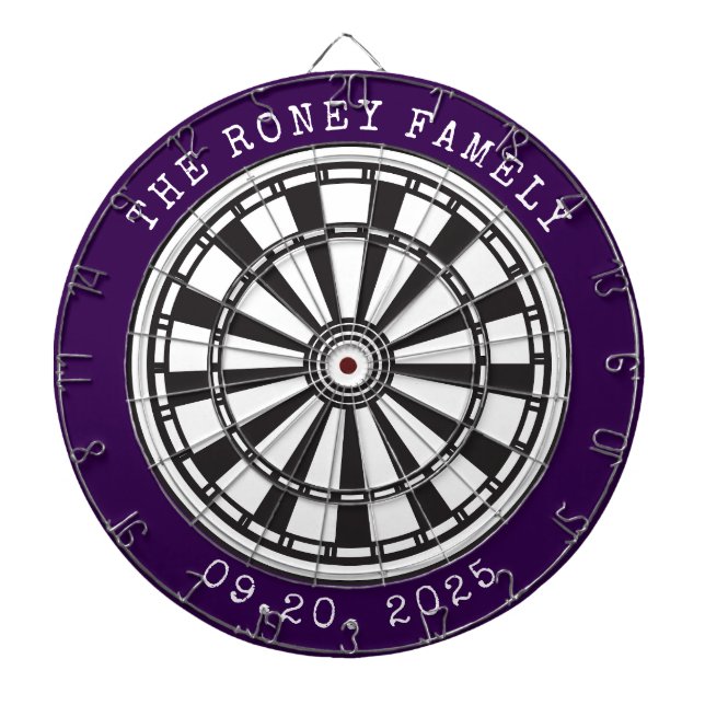 Diana Custom Family Name Personalized Dartboards (Frente)