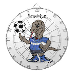 Diana Cute funny Komodo dragon playing soccer cartoon