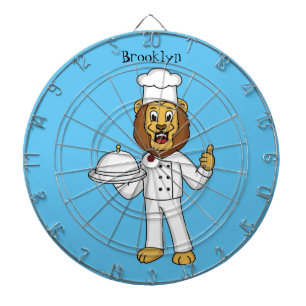 Diana Cute lion chef cartoon illustration 