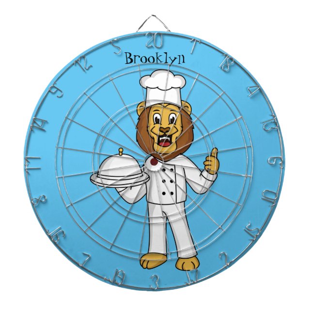 Diana Cute lion chef cartoon illustration  (Frente)