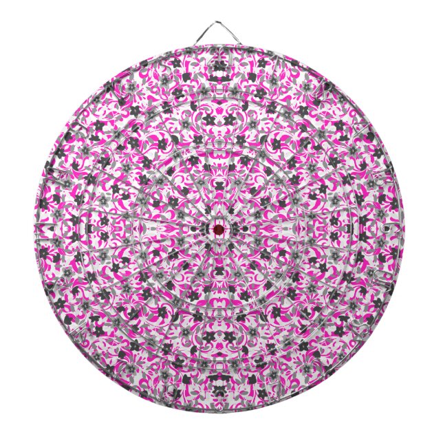 Diana Cute pink gray white abstract flowers (Frente)
