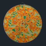 Diana Cuto naranja abstracto flores sin costura cerámica<br><div class="desc">Flores abstractas y sin costura de naranja</div>