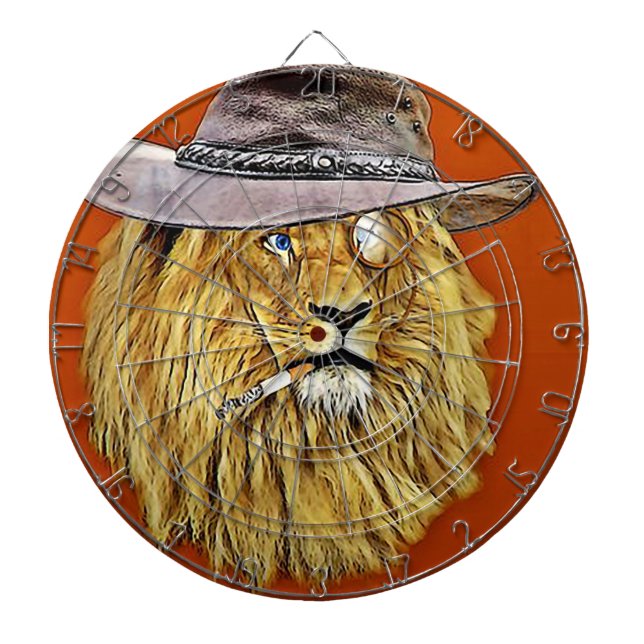 Diana Daddy Lion Dart Board (Frente)