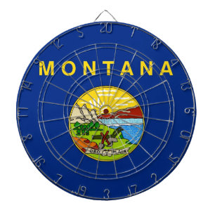Diana Dardo con Bandera de Montana, EE. UU.