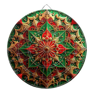 Diana Dardo de decoración floral roja y verde