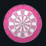 Diana Dart Board: Blanco, Rosa Claro Y Rosa Oscuro<br><div class="desc">Juego De Mesa De Arte De Color Blanco,  Rosa Claro Y Oscuro Con 6 Dardos De Ladrón</div>