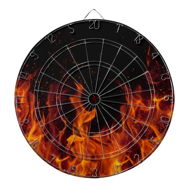 Diana Dart Board/Flames (Frente)