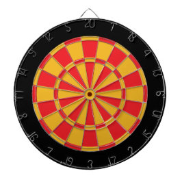 Diana Dart Board: Oro, Rojo Y Negro