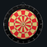 Diana Dart Board: Oro Viejo, Rojo Y Negro<br><div class="desc">Juego de tablero de oro antiguo,  rojo y negro con 6 dardos de latón</div>