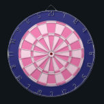 Diana Dart Board: Rosa Claro Y Azul Naval<br><div class="desc">Juego De Mesa De Arte De Color Azul Rosa Ligero Y Navy Con 6 Dardos De Ladrón</div>