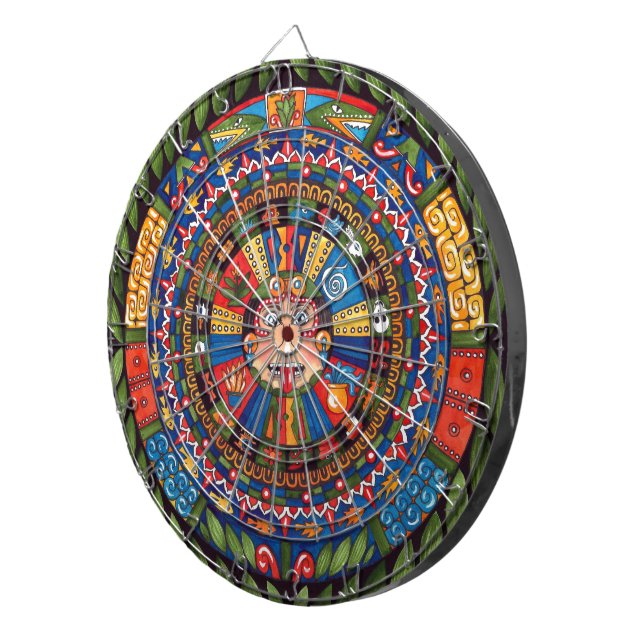 Diana Dartboard azteca del calendario (Frente Derecha)