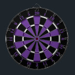 Diana Dartboard blanco y negro púrpura<br><div class="desc">Dartboard blanco y negro púrpura. 

 Hope™ rayado es su tienda en línea para los diseños únicos y los regalos de una variedad.</div>