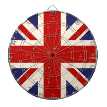 Dartboard británico apenado KRW de la bandera