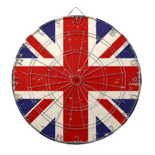 Diana Dartboard británico apenado KRW de la bandera