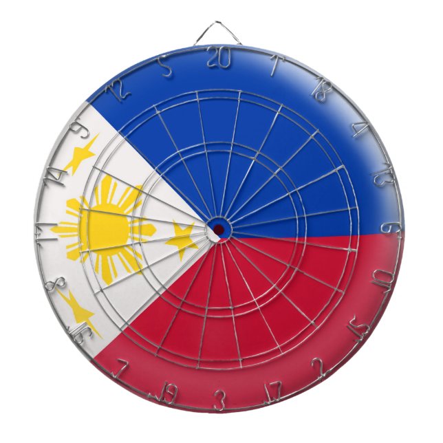 Diana Dartboard con la bandera de 6 Filipinas de los (Frente)